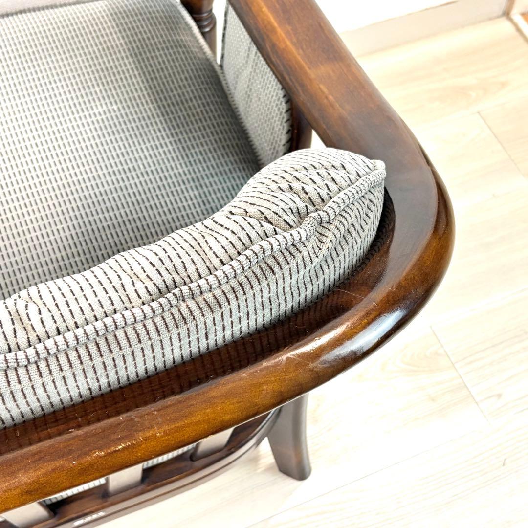 オールドカリモク　コロニアル　アームチェア　肘付き　karimoku