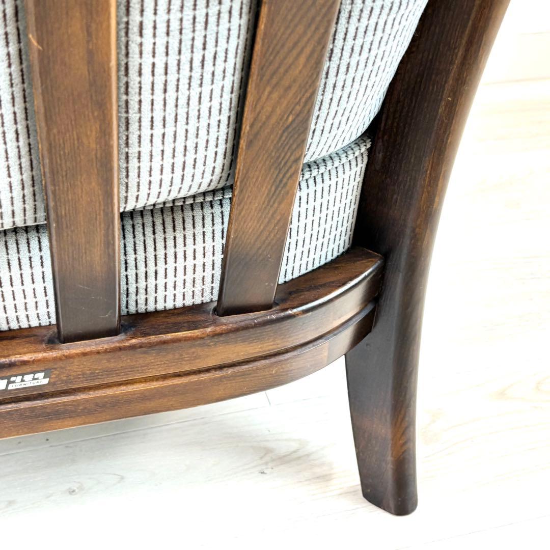 オールドカリモク　コロニアル　アームチェア　肘付き　karimoku