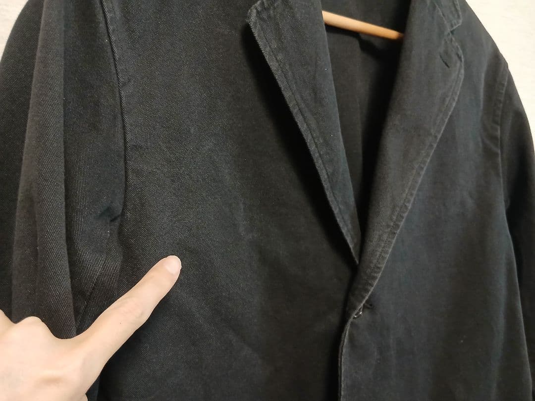 【￥ASK】COMORI ブラック カバーオール メンズ