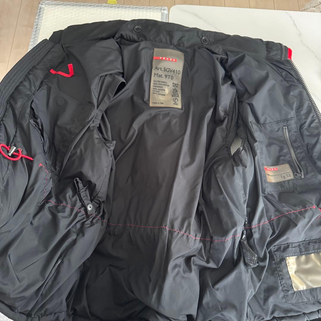 prada sport ARCHIVE ダウンベスト ネイビー 52 L〜XL