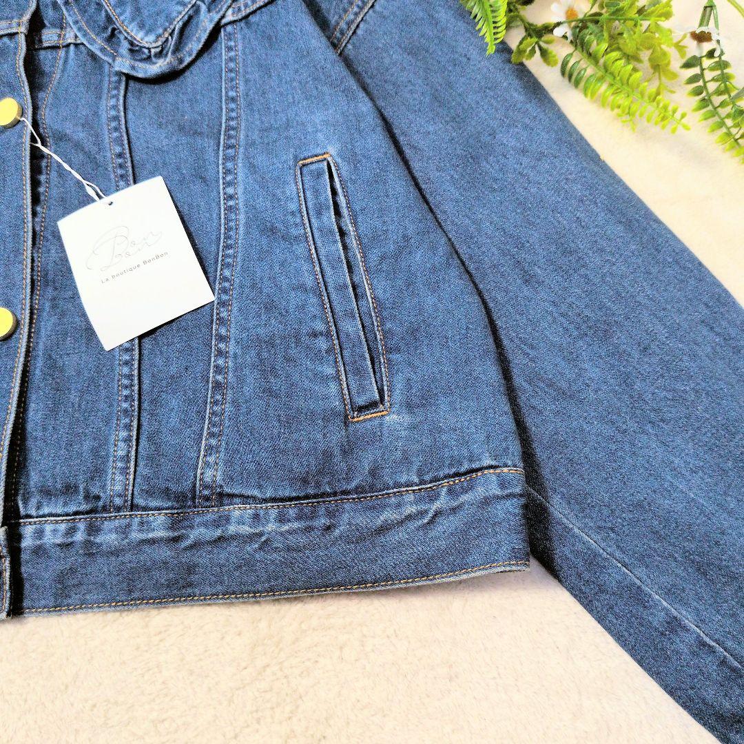 【タグ付】La Buoteque BonBon　デニムジャケット ビッグカラーＦ