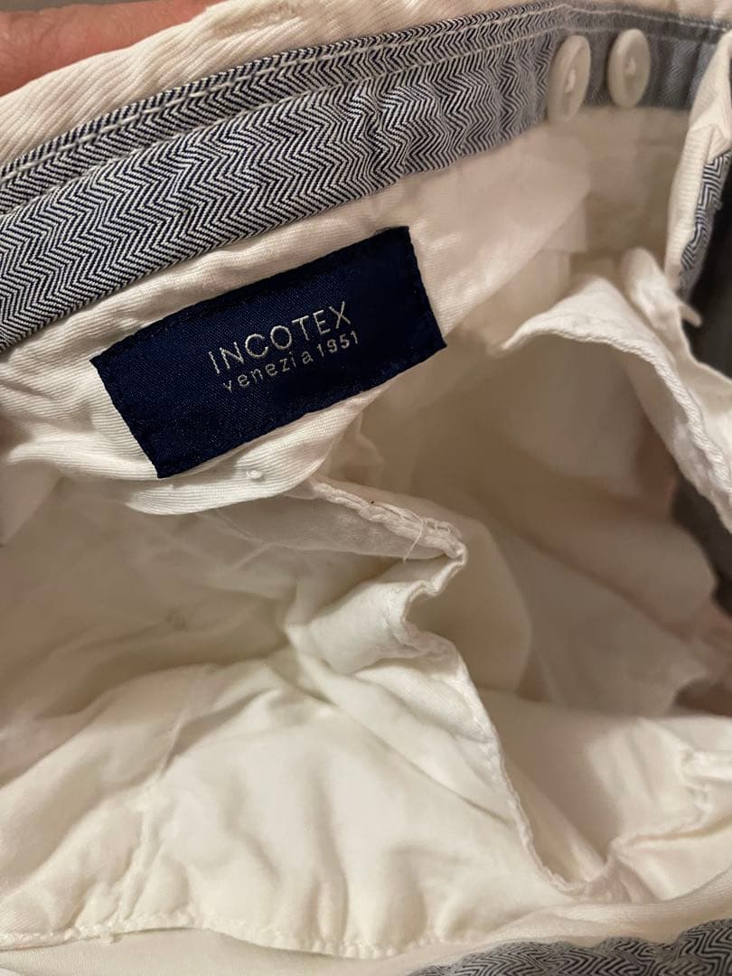 INCOTEXインコテックス　チノスラックス48ホワイト