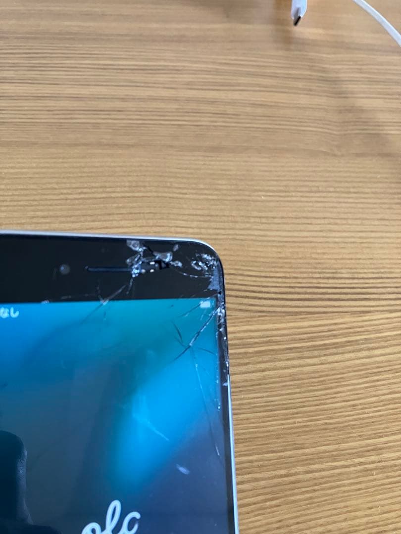 Apple iPhone SE3 ホワイト 画面ひび割れあり 本体(備品付き)