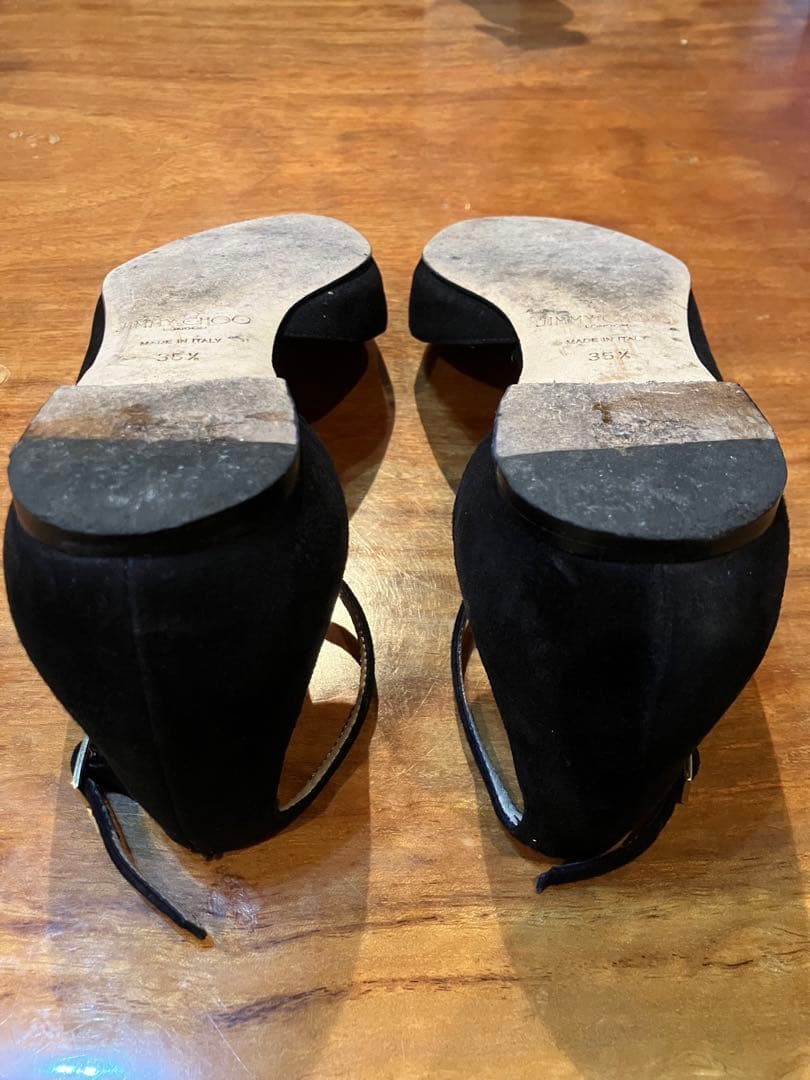 JIMMY CHOO ジミーチュウ　LUCY FLAT 36 1/2 BLACK