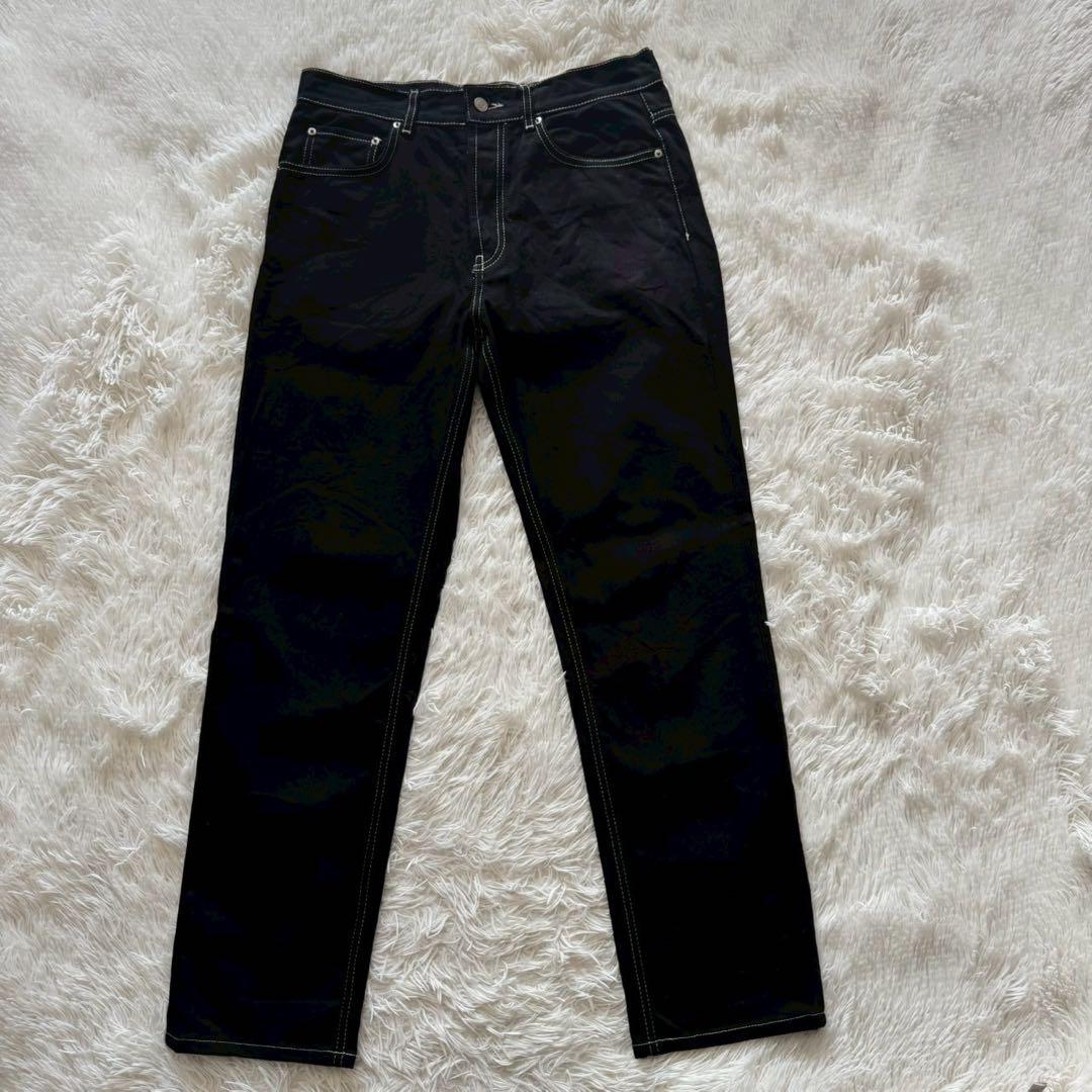 ZARA✨デニム　セットアップ　上下　ブラックデニム　ステッチ　M