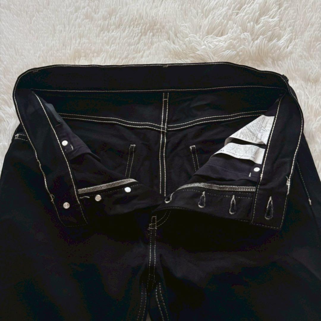 ZARA✨デニム　セットアップ　上下　ブラックデニム　ステッチ　M