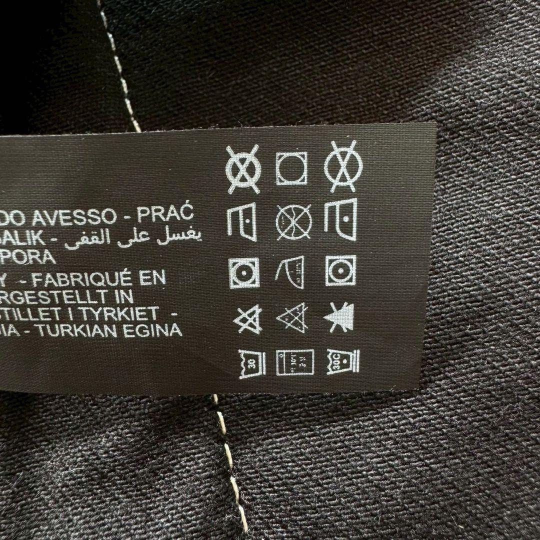 ZARA✨デニム　セットアップ　上下　ブラックデニム　ステッチ　M