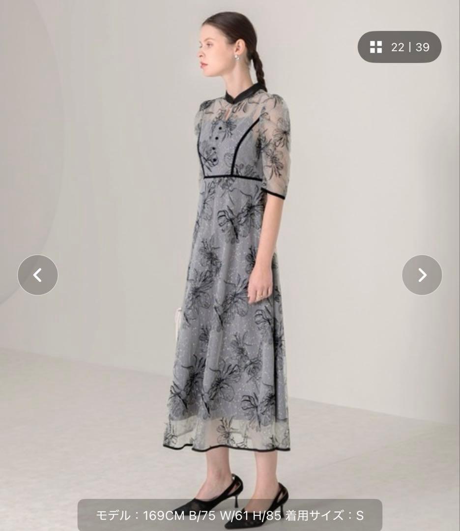 Leja 花柄パーティードレス Mサイズ