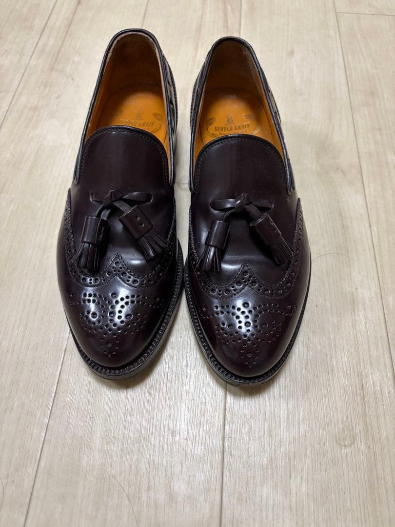 【幻の旧ロゴ】スコッチグレイン タッセルローファー コードバン 25cm