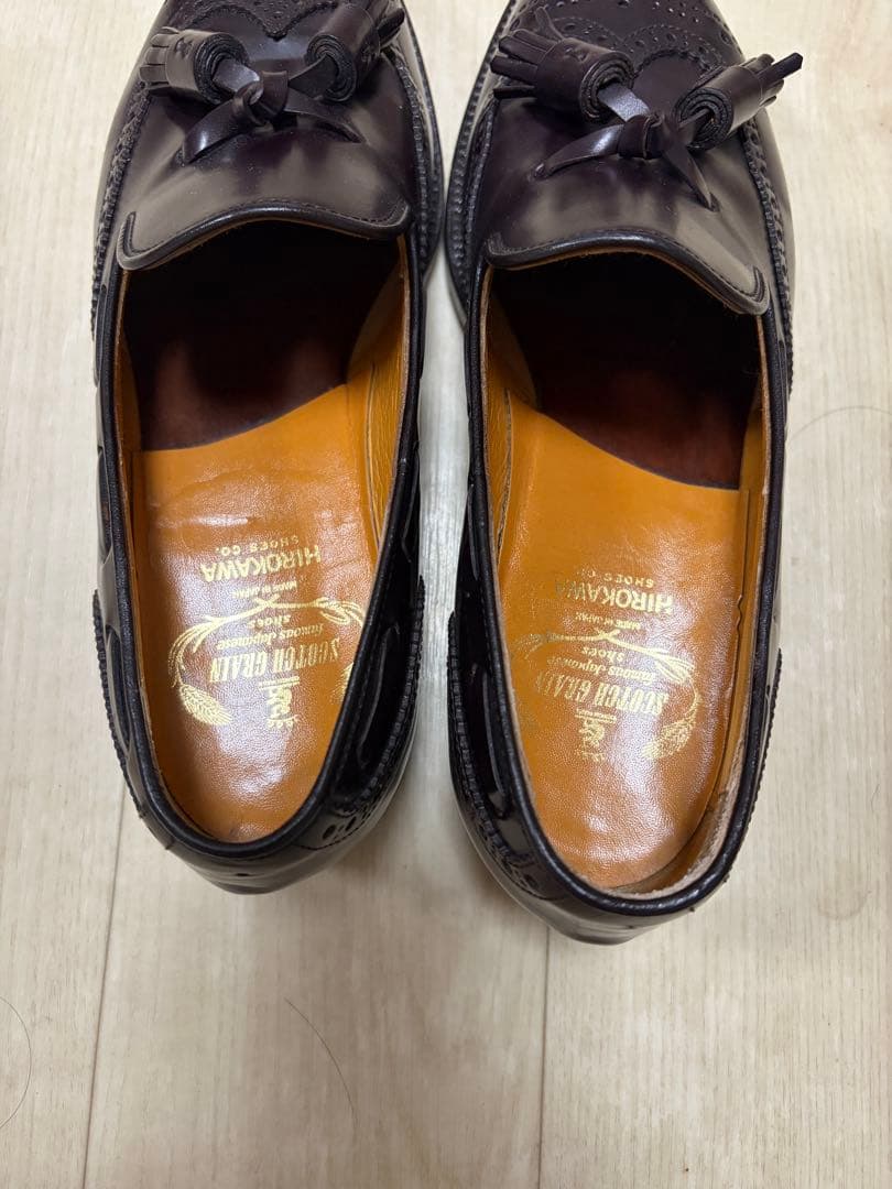 【幻の旧ロゴ】スコッチグレイン タッセルローファー コードバン 25cm