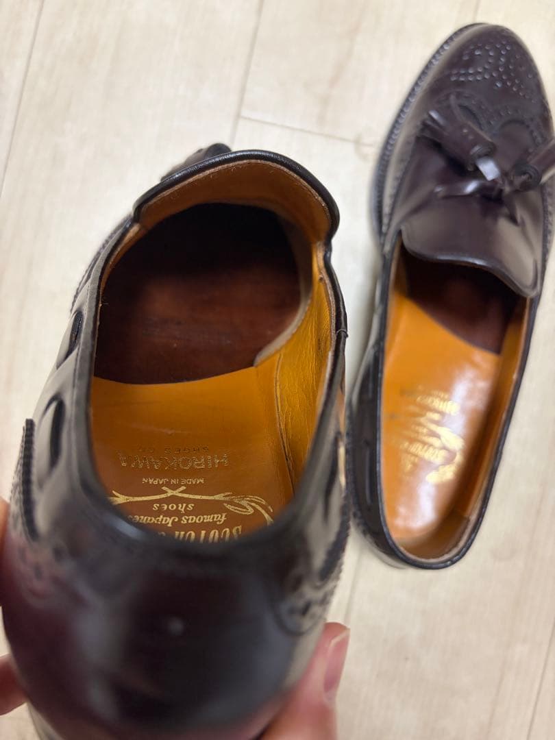 【幻の旧ロゴ】スコッチグレイン タッセルローファー コードバン 25cm