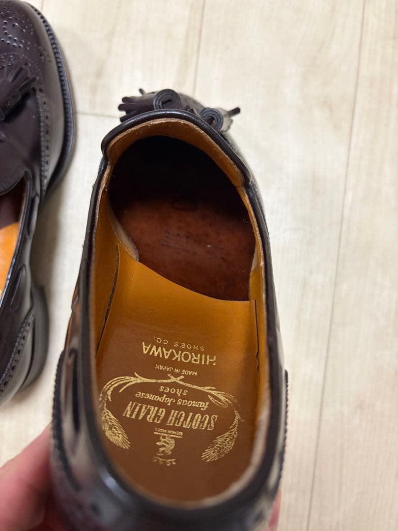 【幻の旧ロゴ】スコッチグレイン タッセルローファー コードバン 25cm