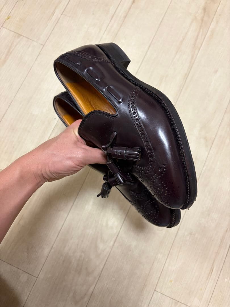 【幻の旧ロゴ】スコッチグレイン タッセルローファー コードバン 25cm