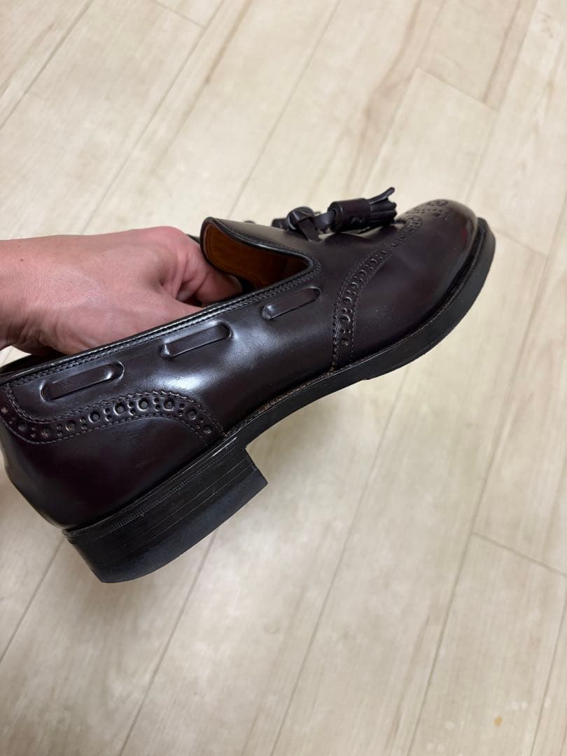 【幻の旧ロゴ】スコッチグレイン タッセルローファー コードバン 25cm