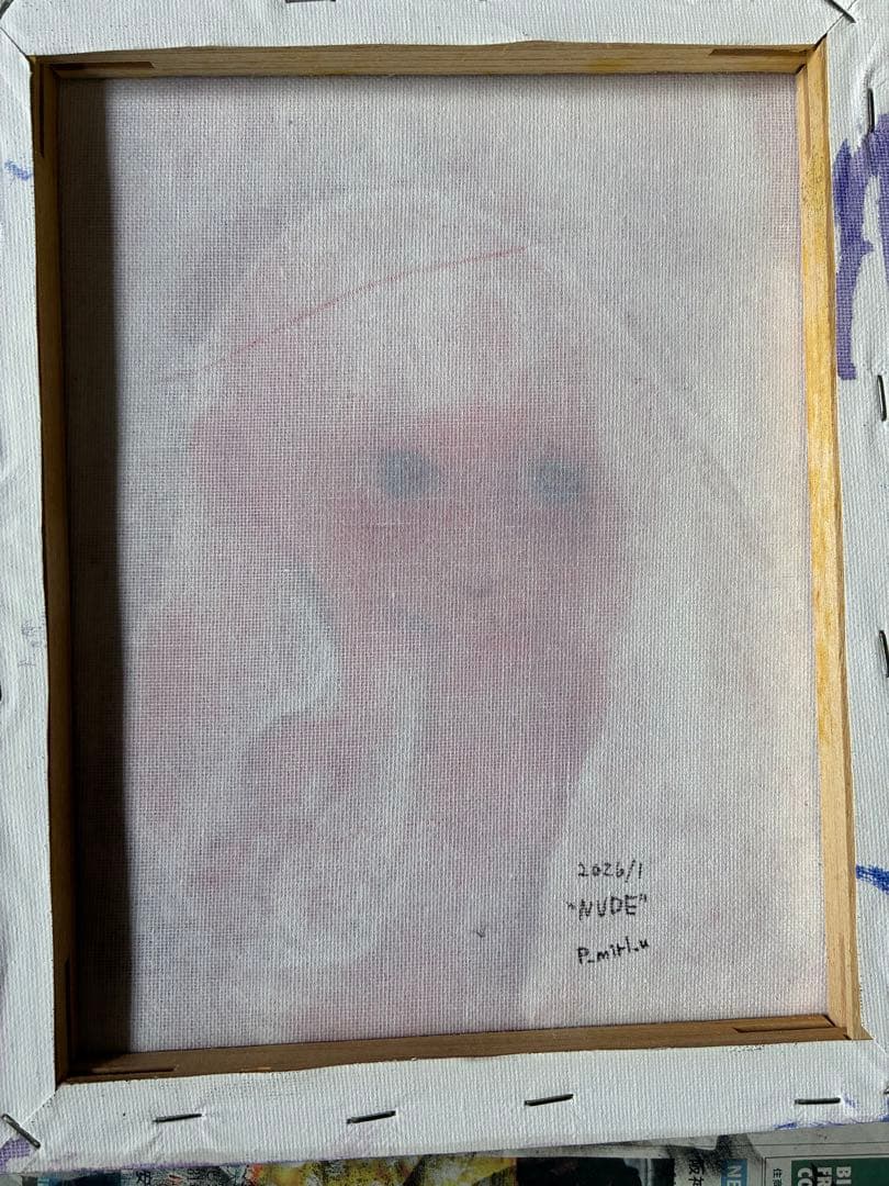 油絵 アート オリジナル 絵画 イラスト 人物画 女の子 病みかわいい 一点物