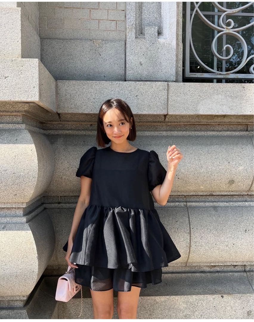 新品未使用タグ付き　rosymonster ルアナショートパンツ　ブラック