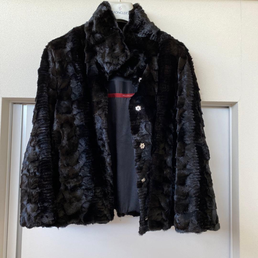 Max Mara/フェイクファーショートコート