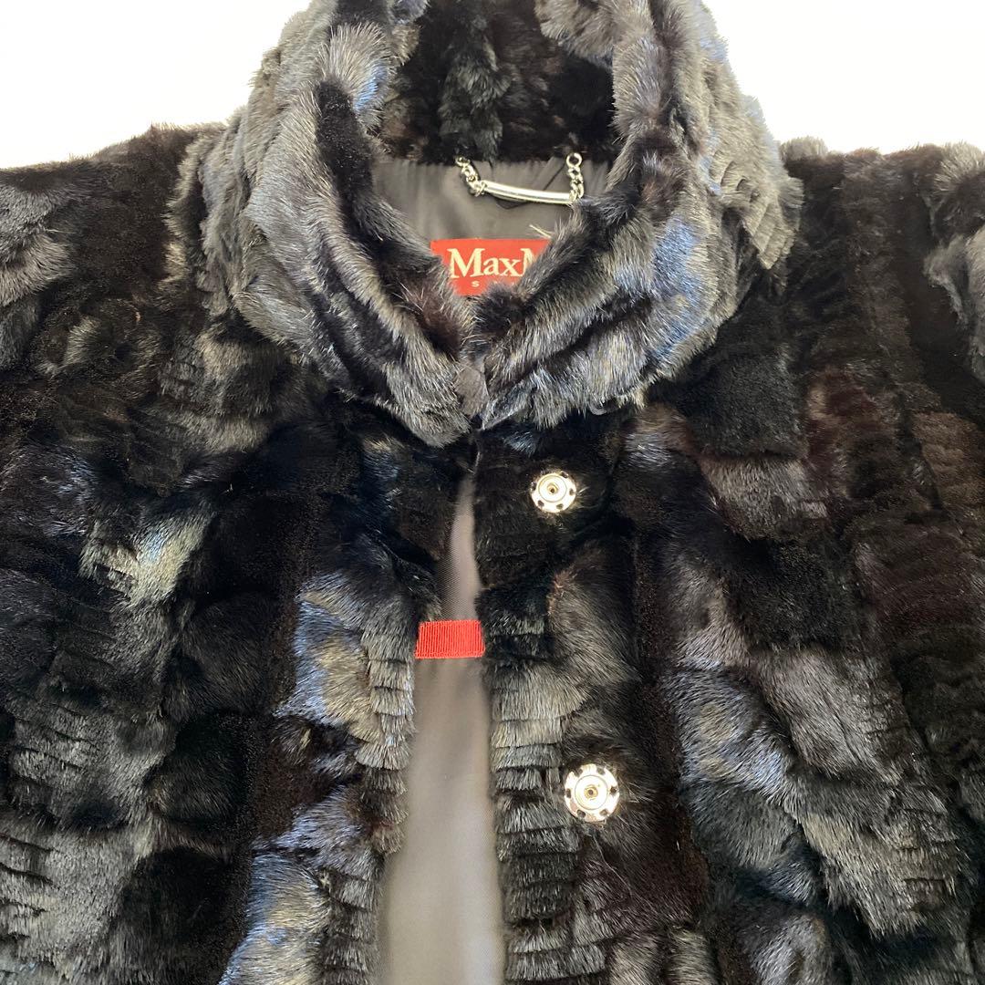 Max Mara/フェイクファーショートコート