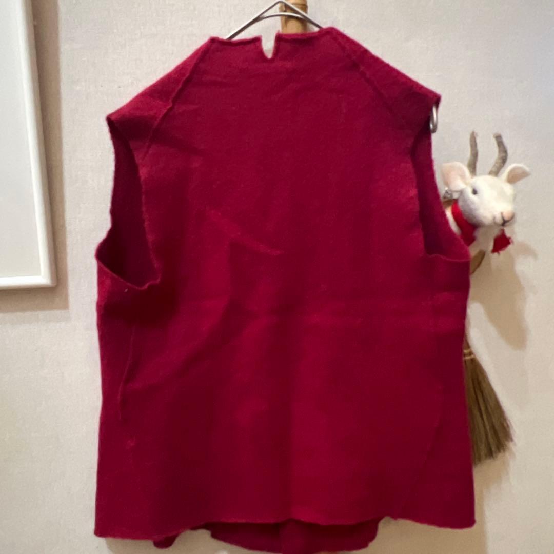 ★美品！45R フォーティファイブアール ウール100% 縮絨ニットジレベスト