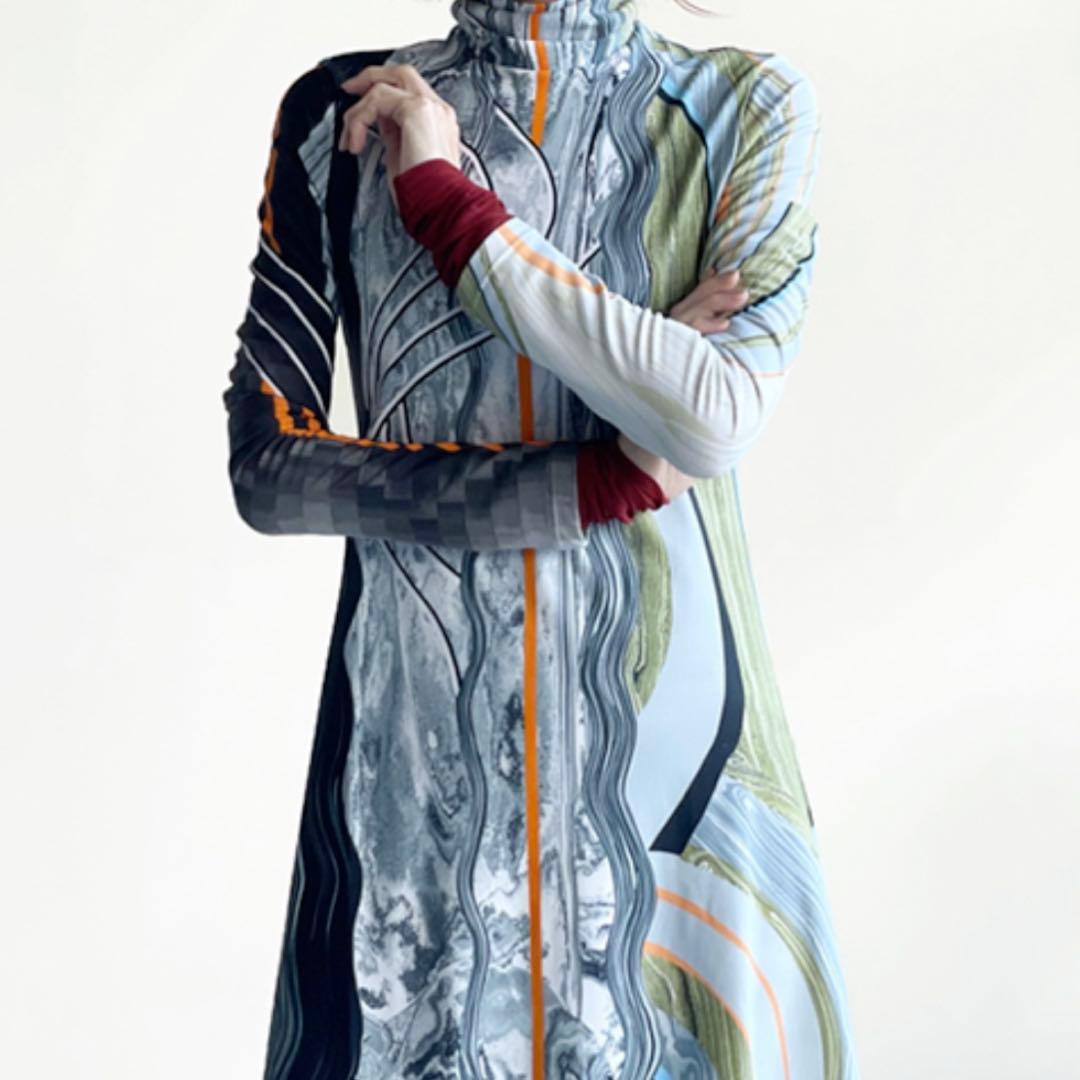 やや　mame kurogouchi 21aw マーブルワンピース