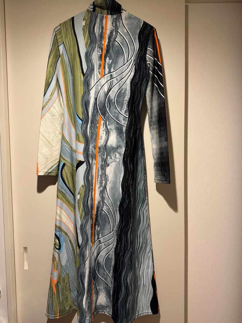 やや　mame kurogouchi 21aw マーブルワンピース