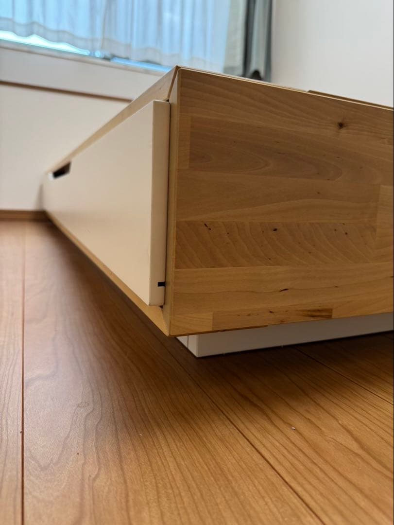 IKEA マンダール クイーンベッド 収納付き