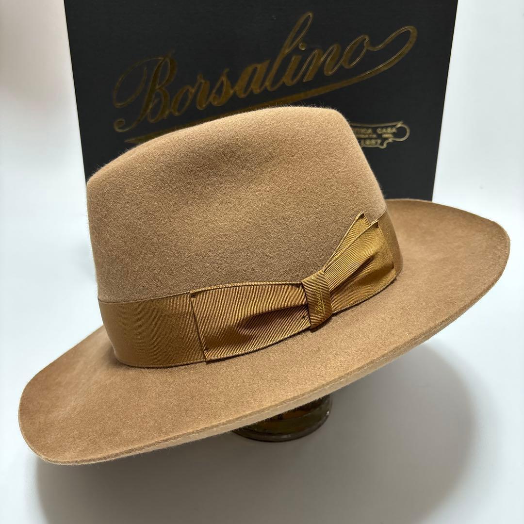 ボルサリーノ　ハット　61 Borsalino 兎　キムタク　ジョニーディップ
