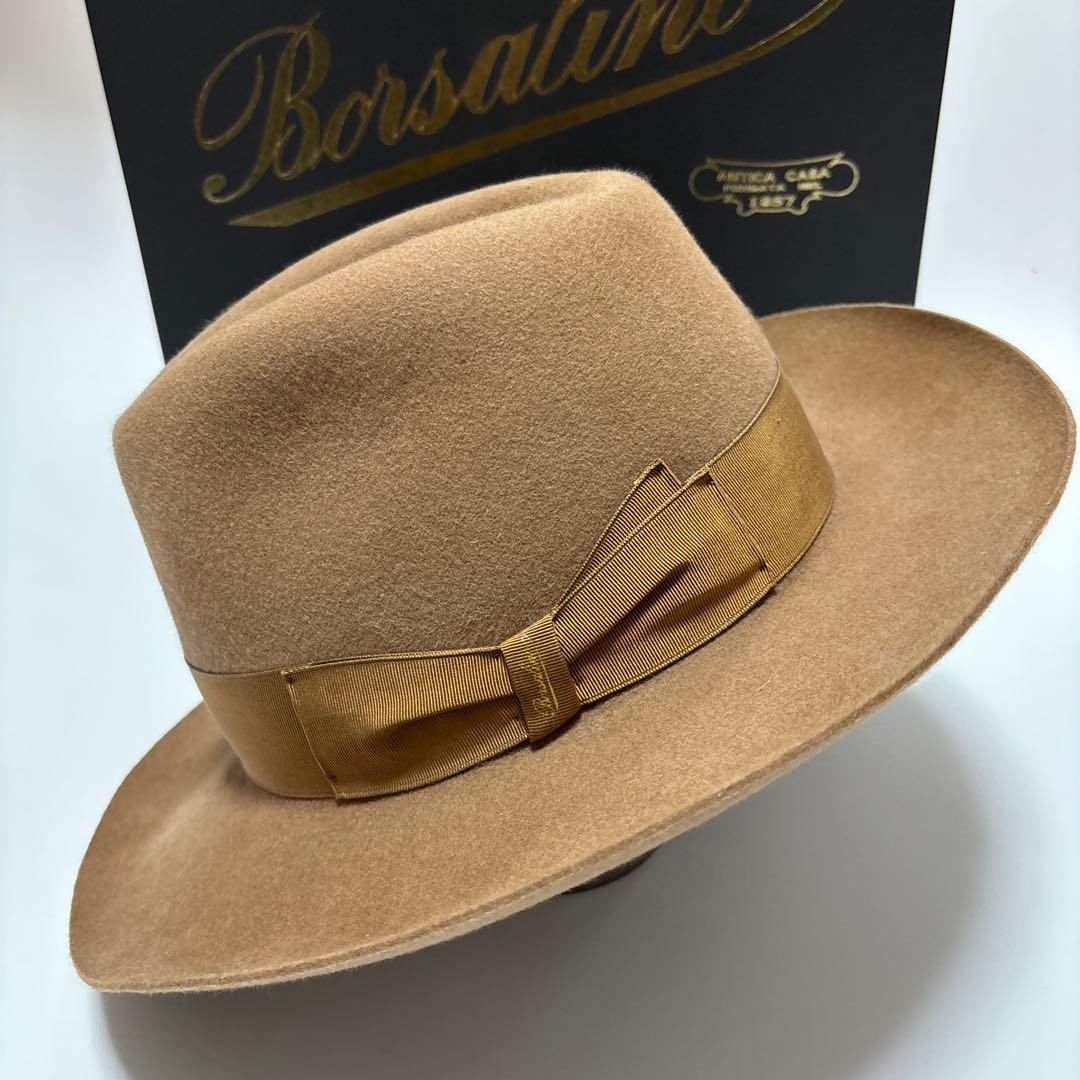 ボルサリーノ　ハット　61 Borsalino 兎　キムタク　ジョニーディップ