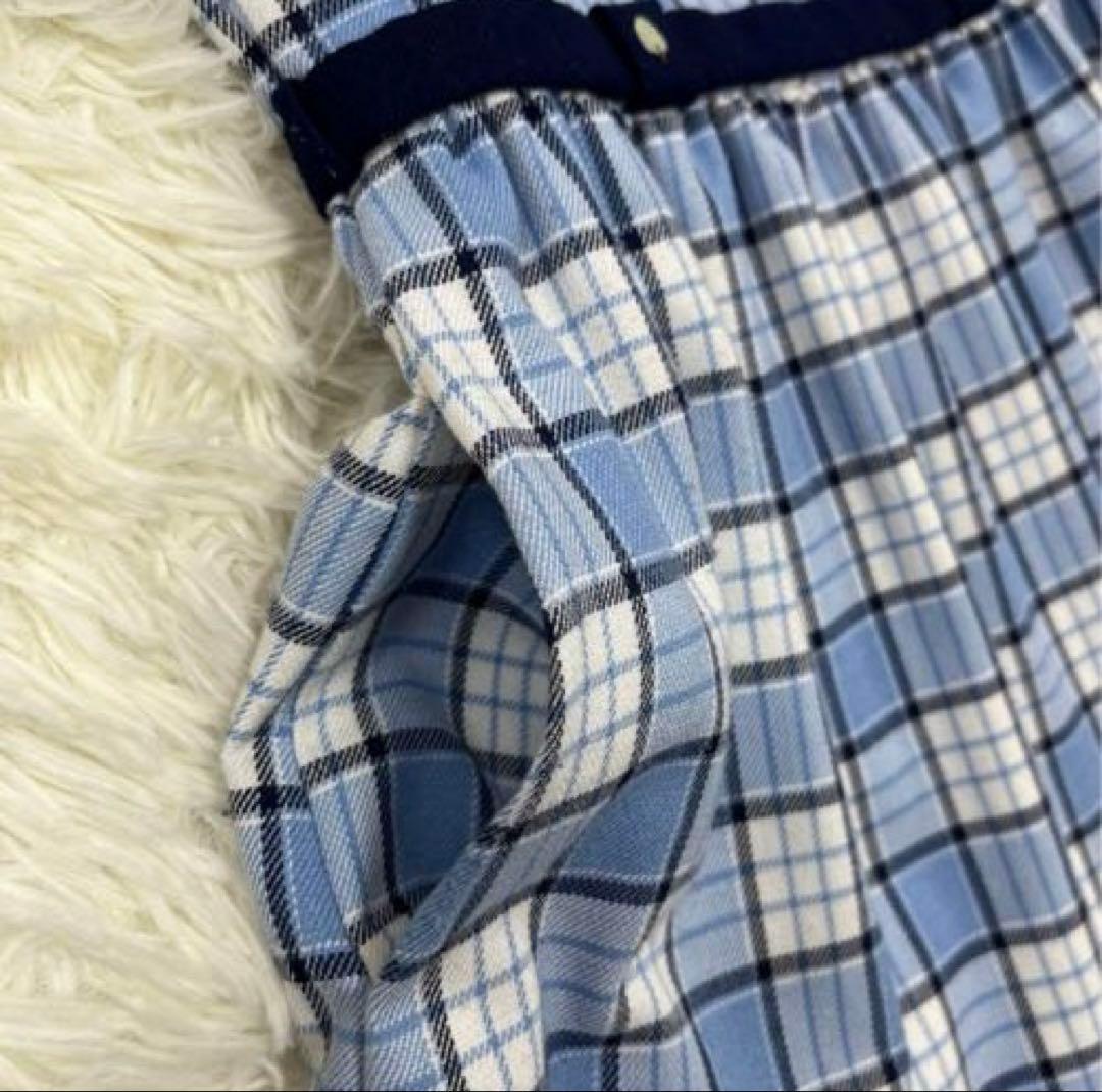 美品✨ファミリア120 フォーマルアンサンブルスーツ白襟ワンピース 卒園式入学式