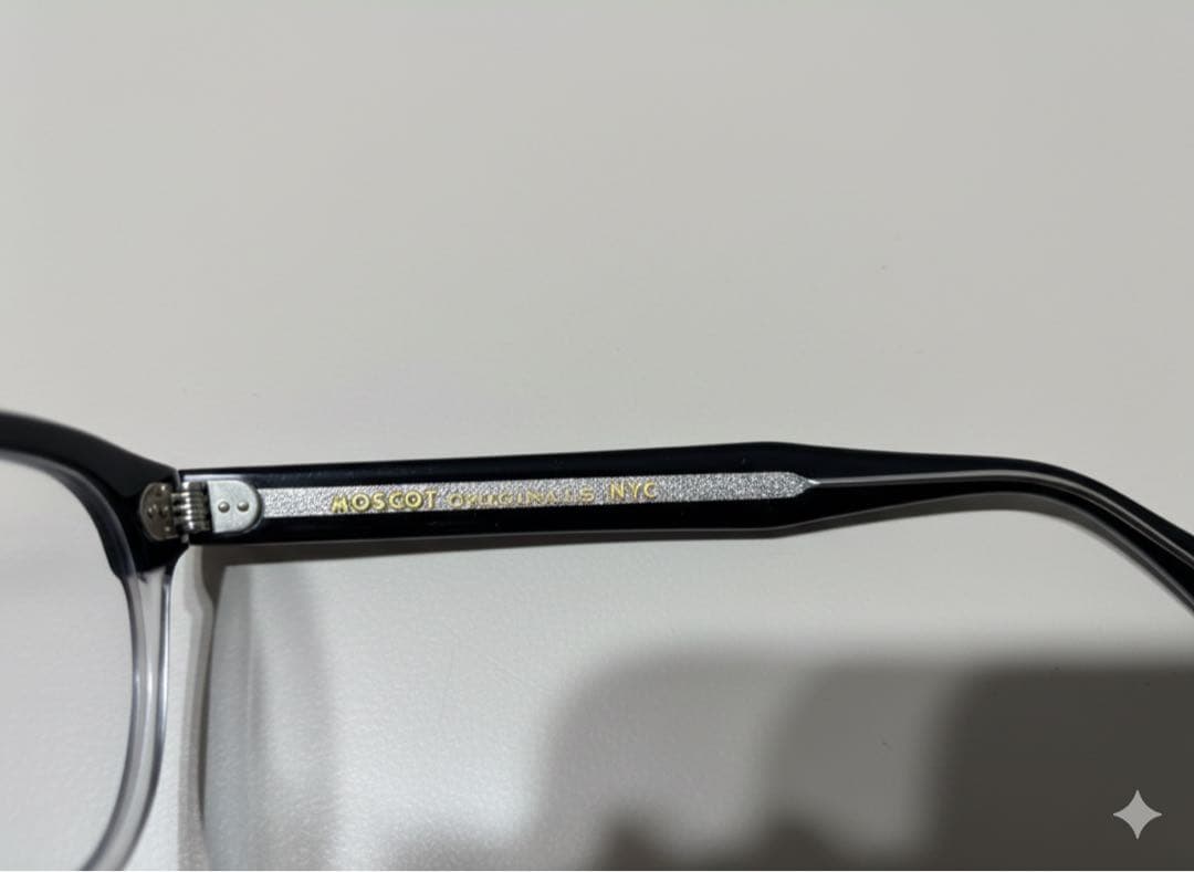 MOSCOT lemtosh 49サイズ black crystal 鼻パッド付