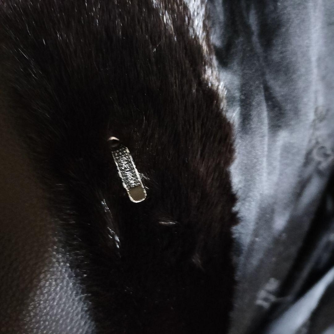 毛皮 ミンク超ロングコート　オーダーメイド　グッチ布内張り　全117cm　M~L