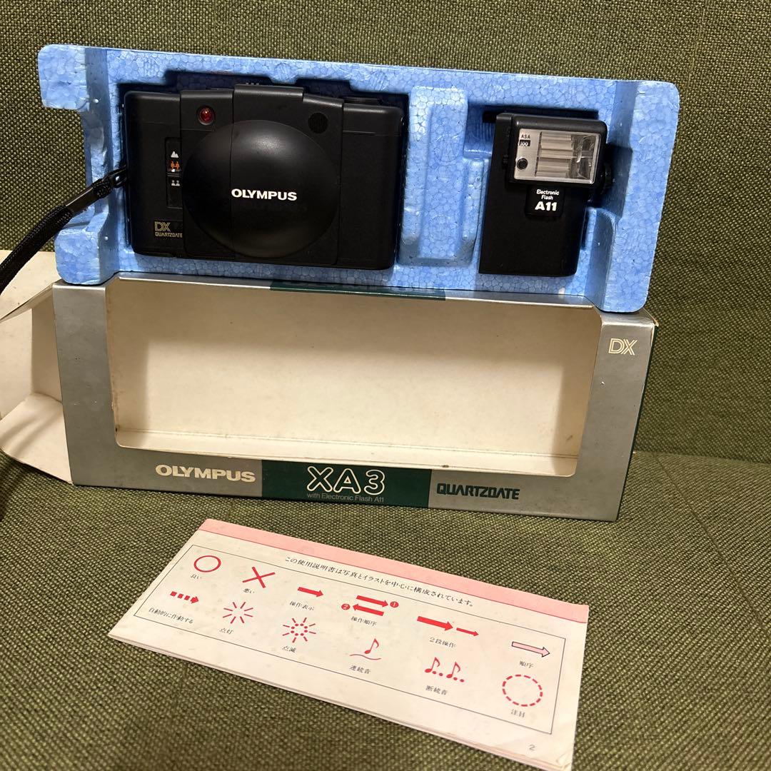オリンパス　xa3 with electronic flash a11 箱付き