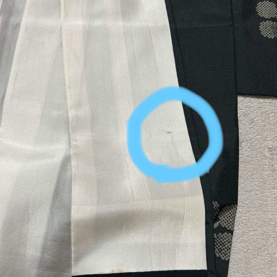 大島紬　正絹　利休梅　黒地　トールサイズ