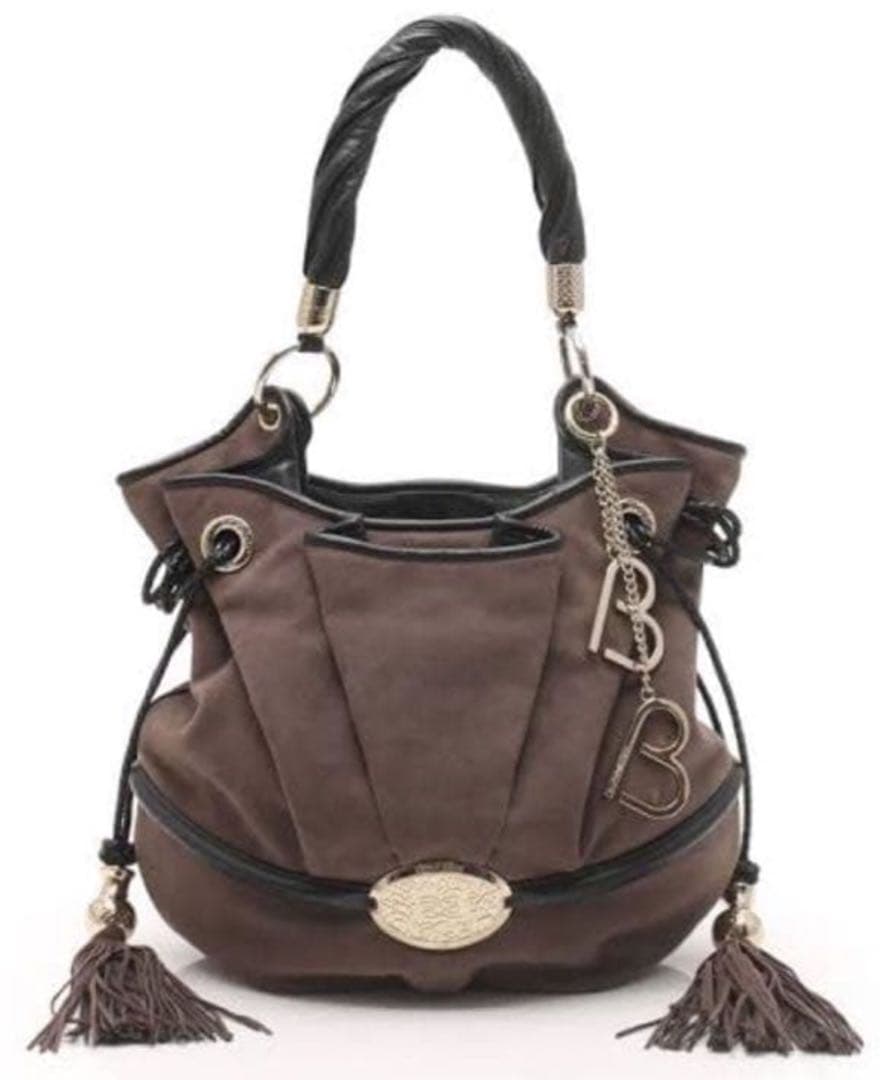 ランセルLANCELブリジットバルドー2WAYバッグ スエード バケット型