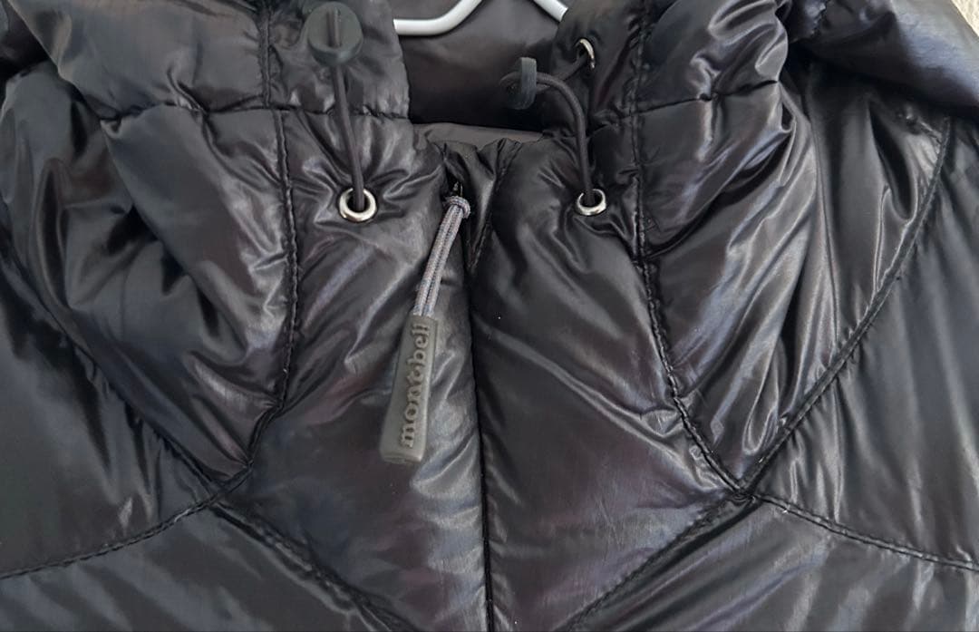 mont-bell フード付き ダウンジャケット ブラック メンズM