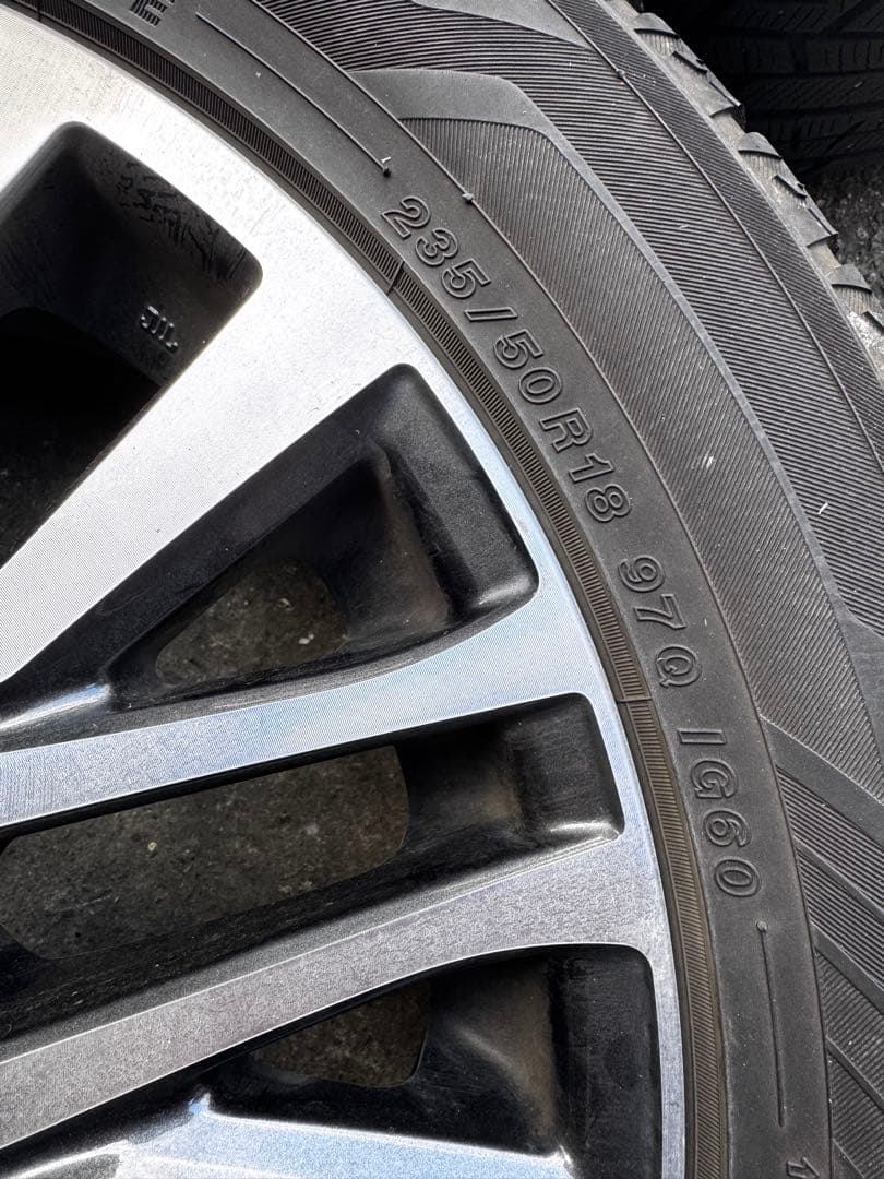 K*様 アルファード 純正ホイール ヨコハマ 18インチ ホイールセット4本スタ