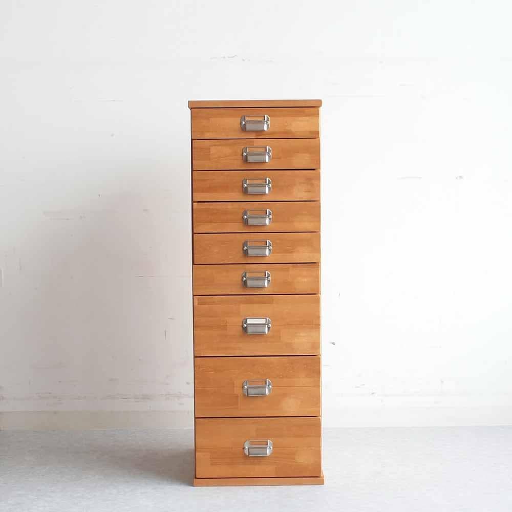 スリムチェスト 9段 書類入れ 小物たんす ZR24433