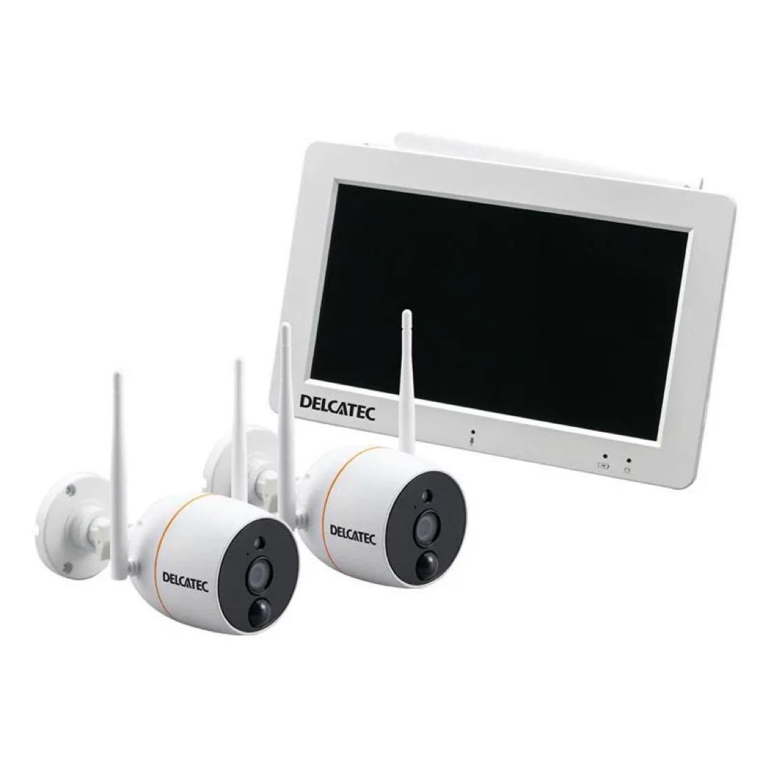 【未使用級】DELCATEC ワイヤレスフルHDカメラ 2台セット 防犯カメラ
