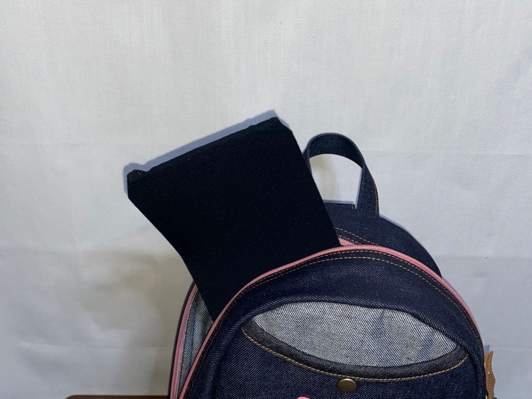 男女兼用☆岡山デニム☆ブタさん☆リュックorワンショルダーバッグ