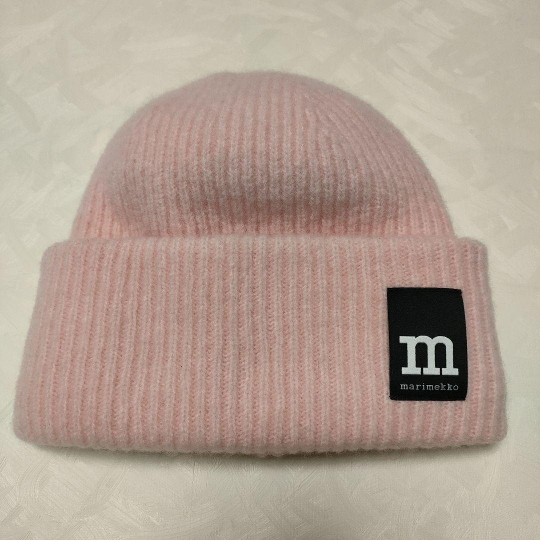 [新品]marimekko ピンク ビーニー帽