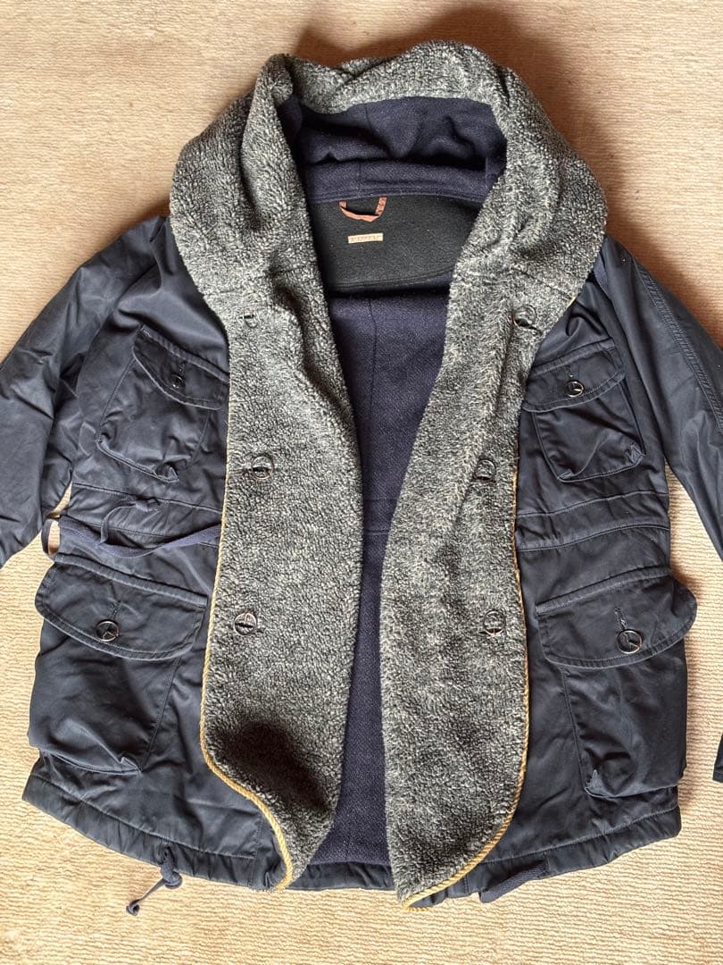 Kapital キャピタル ボア リングコート ネイビー 紺色 あったかい