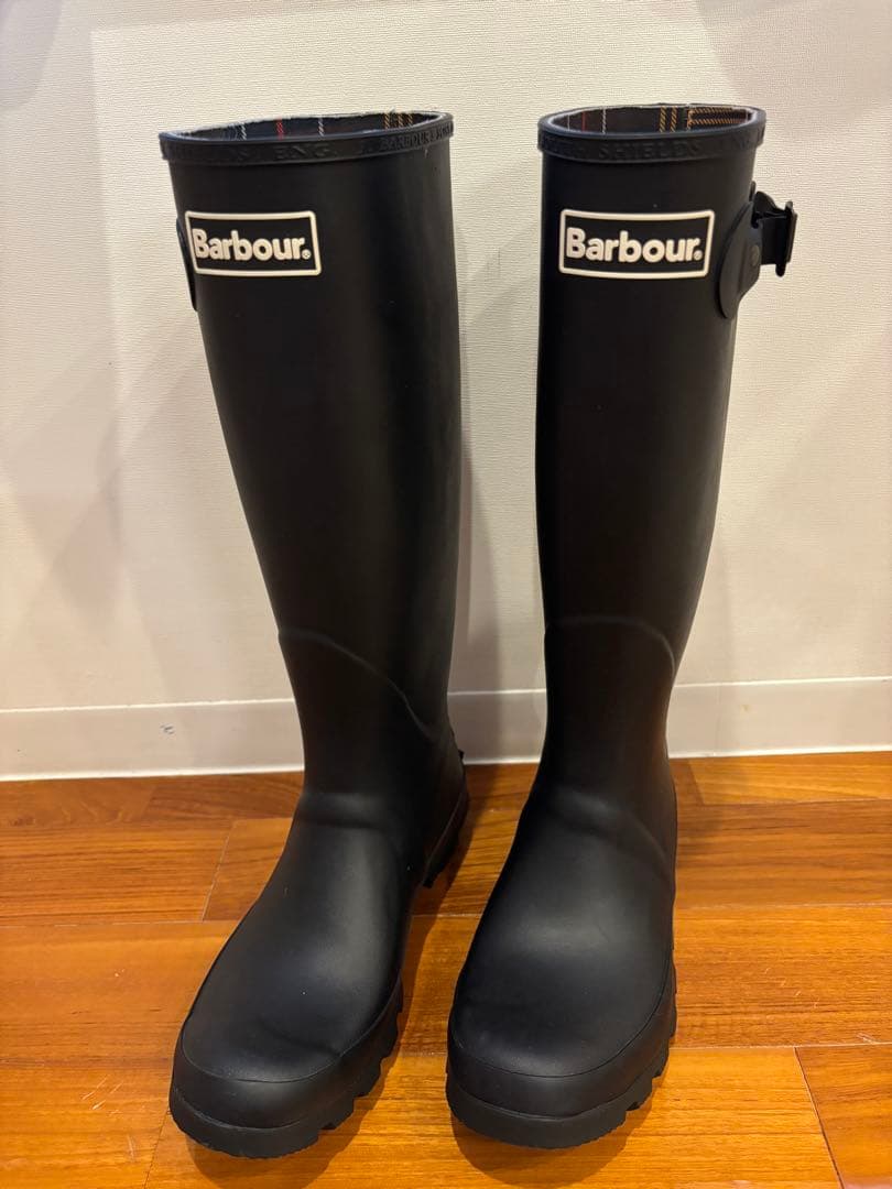 試着のみ　Barbour レインブーツ　サイズ:6 25.0〜25.5cm