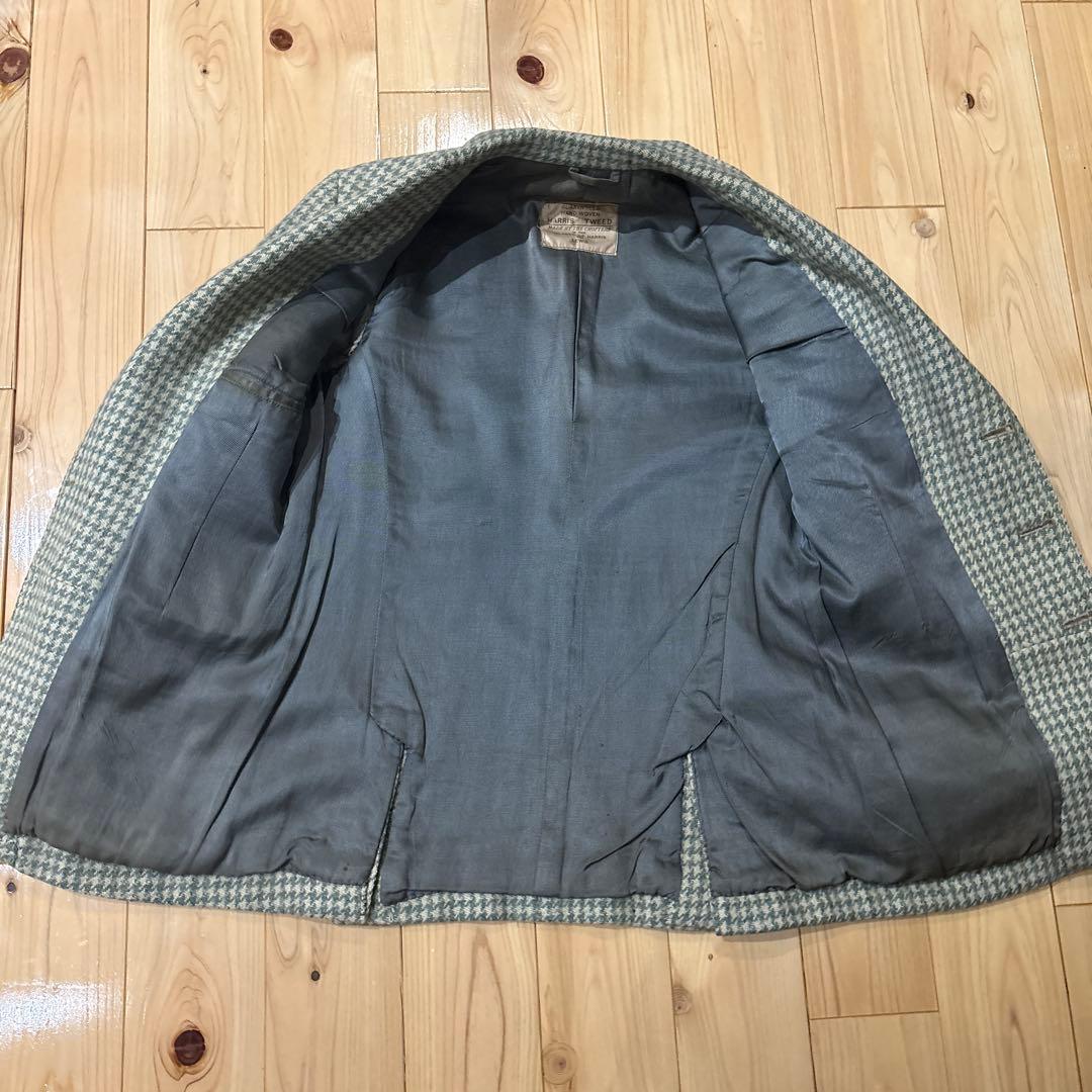 ハリスツイード　テーラードジャケット　古着