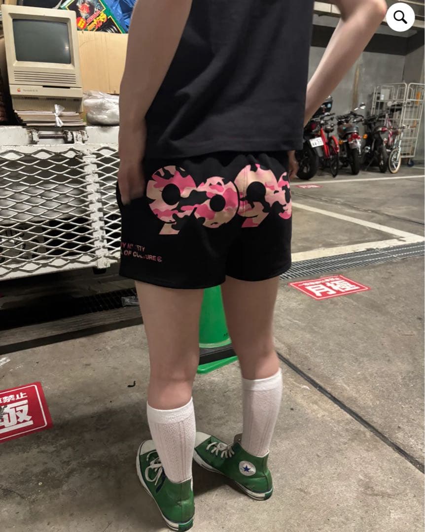 パンツ 9090 90 Logo Micro Shorts