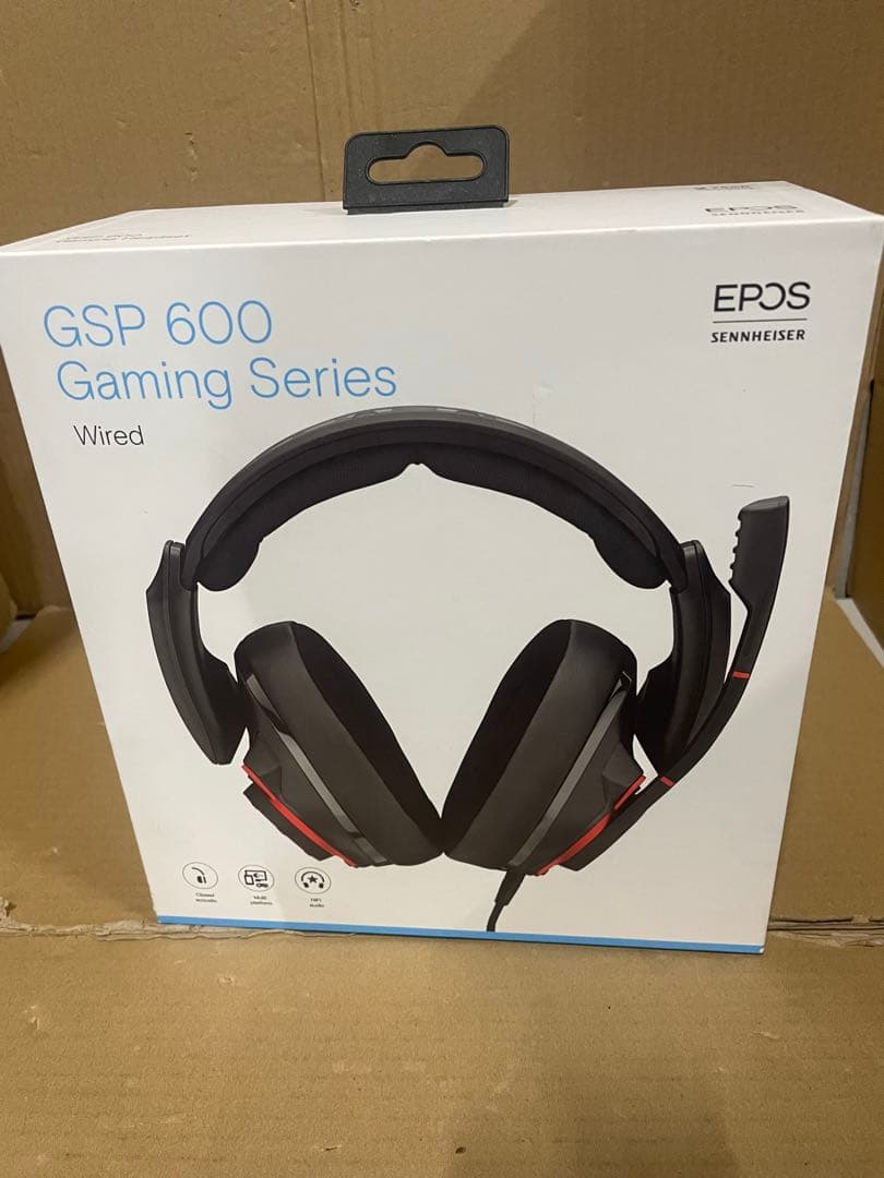 EPOS GSP600 ゲーミングヘッドセット有線 密閉型 ブラック/レッド