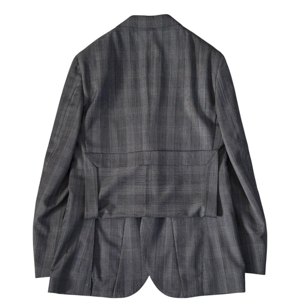 グリーンレーベルリラクシング スリーピース スーツ セットアップ　グレンチェック