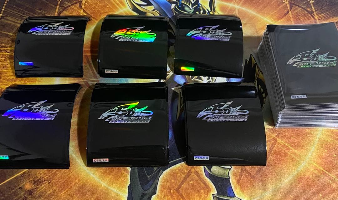 遊戯王 スリーブ 5ds 黒 ブラック ロゴ