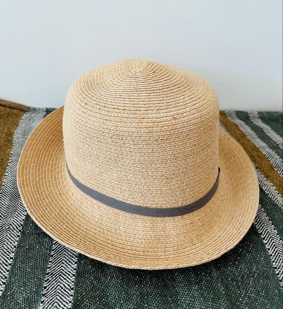 sashiki サシキ　帽子　グレーリボン　美品　未使用