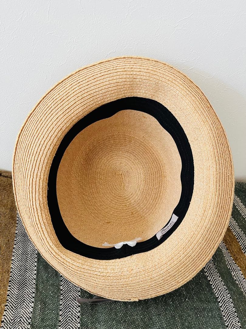 sashiki サシキ　帽子　グレーリボン　美品　未使用