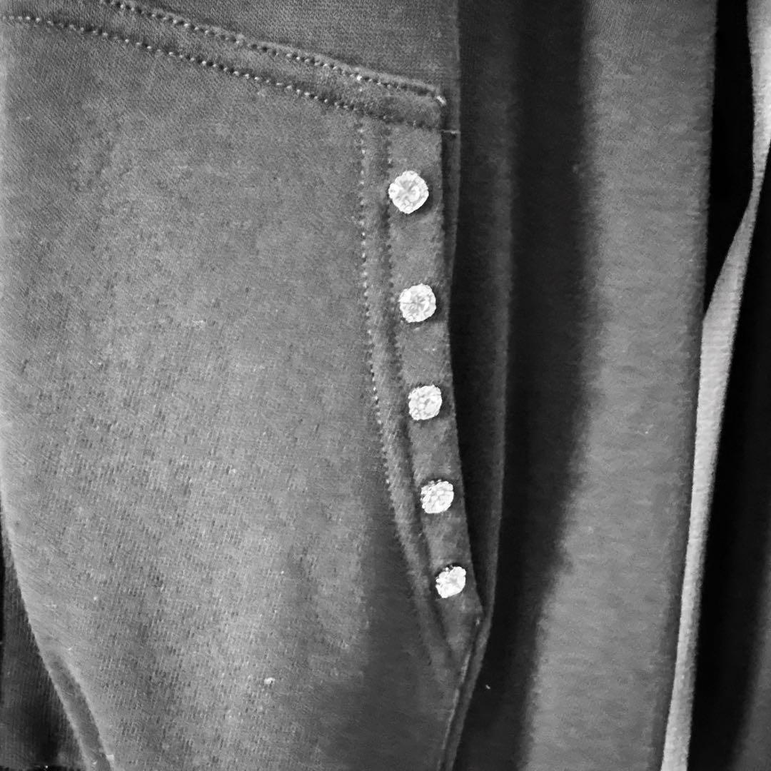 美品 pium メゾピアノ ベリエちゃんハートケーキパーカー ブラック